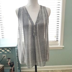 Ann Taylor Loft Petite Large Sheer Tank